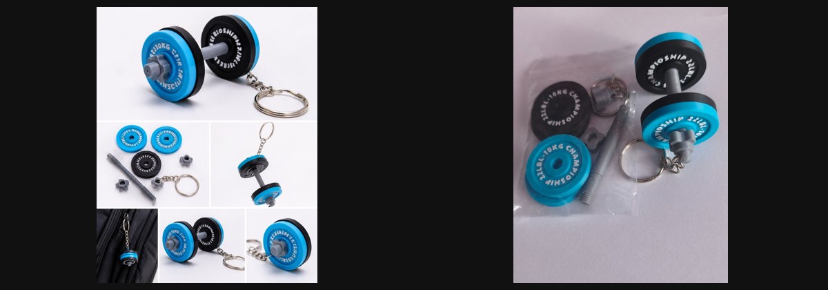 Llavero mancuerna personalizado